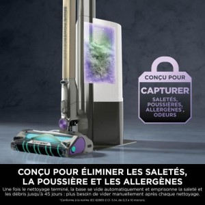 Shark Power Detect IP3251EUT Stick Vacuum Cleaner - Self-emptying base - 2L - 70 min battery life