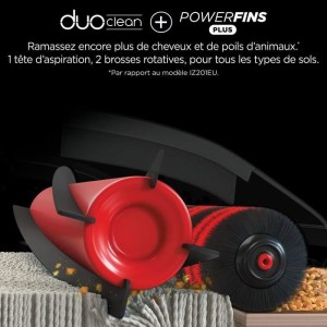 SHARK Stratos IZ400EU – Kabelloser Stabstaubsauger – DuoClean-Technologie + PowerFins Plus – LED-Beleuchtung