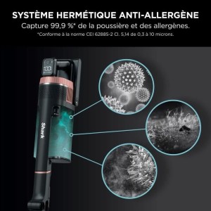 SHARK Stratos IZ400EU - Aspirateur Balai sans fil - Technologie DuoClean + PowerFins Plus - Eclairage LED