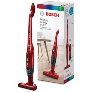 BOSCH BBHF214R - 2-in-1 Akku-Stielstaubsauger - Integrierter Handstaubsauger - Parkposition (steht von selbst aufrecht)