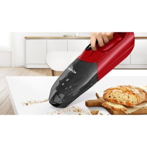 BOSCH BBHF214R - 2-in-1 Akku-Stielstaubsauger - Integrierter Handstaubsauger - Parkposition (steht von selbst aufrecht)