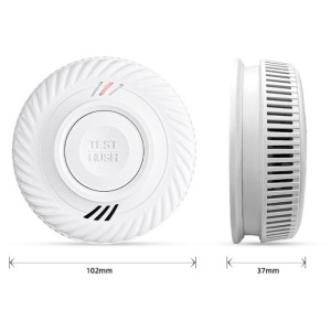 Détecteur de fumée - KYF - Wifi - CE - Pile 10 ans scellée