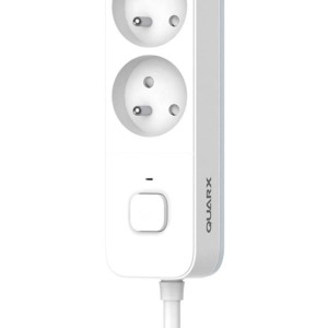Multiprise - QUARX - 4 prises - Avec interrupteur, câble 1,5m