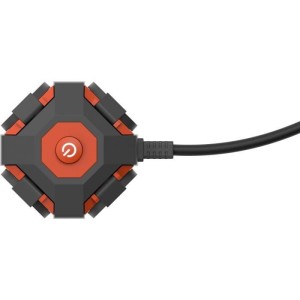 Power Globe - QUARX - IP44 - 4 Steckdosen, Schalter, 3m Kabel