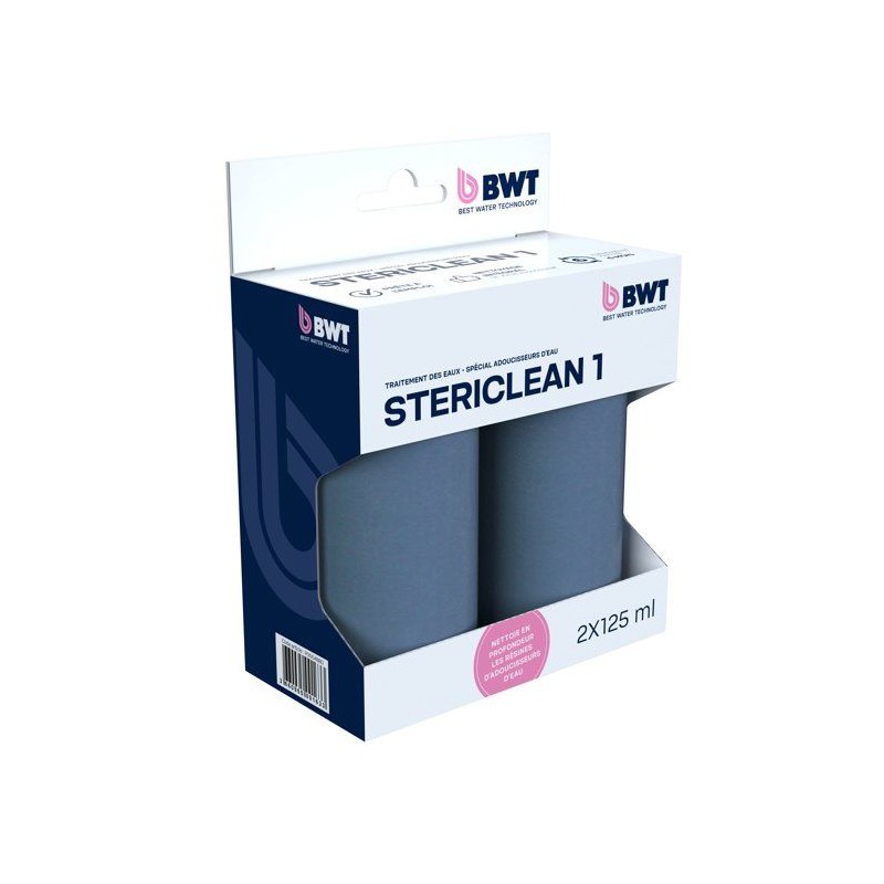 Harzreiniger - BWT - Stericlean - Reinigt effektiv Weichmacher-Ionenaustauscherharze - 2 x 125 ml