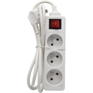 Haushaltseinheit - GAO - 3 2P+T-Steckdosen - Mit Schalter, NF-konform