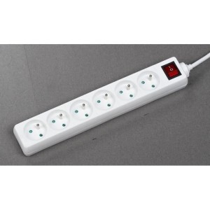 Haushaltseinheit - GAO - 6 Steckdosen - Mit Schalter, 1,4m Kabel, Kinderschutz