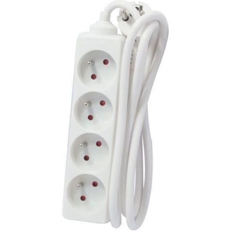 Chacon Party Multiprise Bloc 4 sockets 16a 5m White
