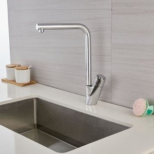 Sink mixer - Chrome - Invisible aerator - EDOUARD ROUSSEAU - PATTY