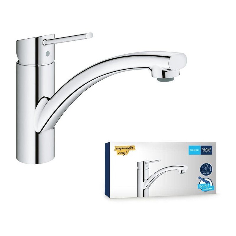 GROHE TAP STEM SWIFT KITCHEN, MONOCMAND MIXER WITH EC ECONIVED WATER MOUSTER, ROTATION AT 140 °, 30358000