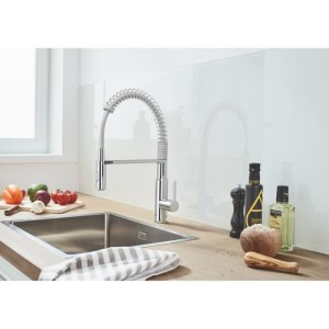 Grohe Get Küchenspüle Wasserhahn, 2 Jets Monocomande Mixer, Tippen Sie mit professioneller extrahierbarer Dusche, 30361000