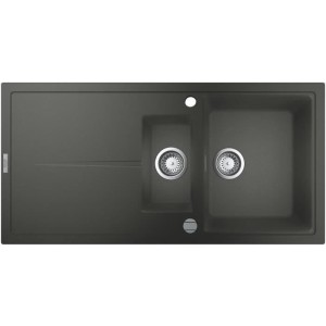 Grohe Composite Waschbecken mit K400 1000 x 500 mm grauer Granit 31642at0 Abflusser