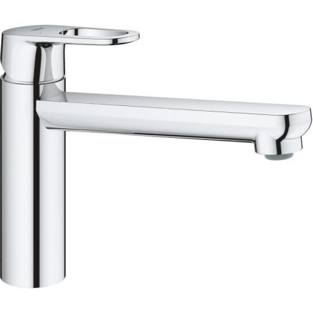 GROHE Robinet évier de cuisine Start Flow, mitigeur monocommande avec mousseur économique d'eau, rotation 140°, chromé, 3169