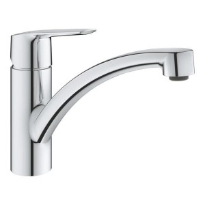 Grohe Quickfix Start Step Kitchen Faucet Start, 140 ° rotation, Kitchen Tap, Chrome, 30530002