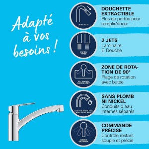 GROHE single-lever sink mixer - Chrome