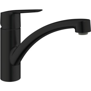 GROHE Start - 324412432 - Küchenarmatur - Einhebel-Spültischmischer - Mattschwarz - Niedriger Auslauf - 140° Drehung