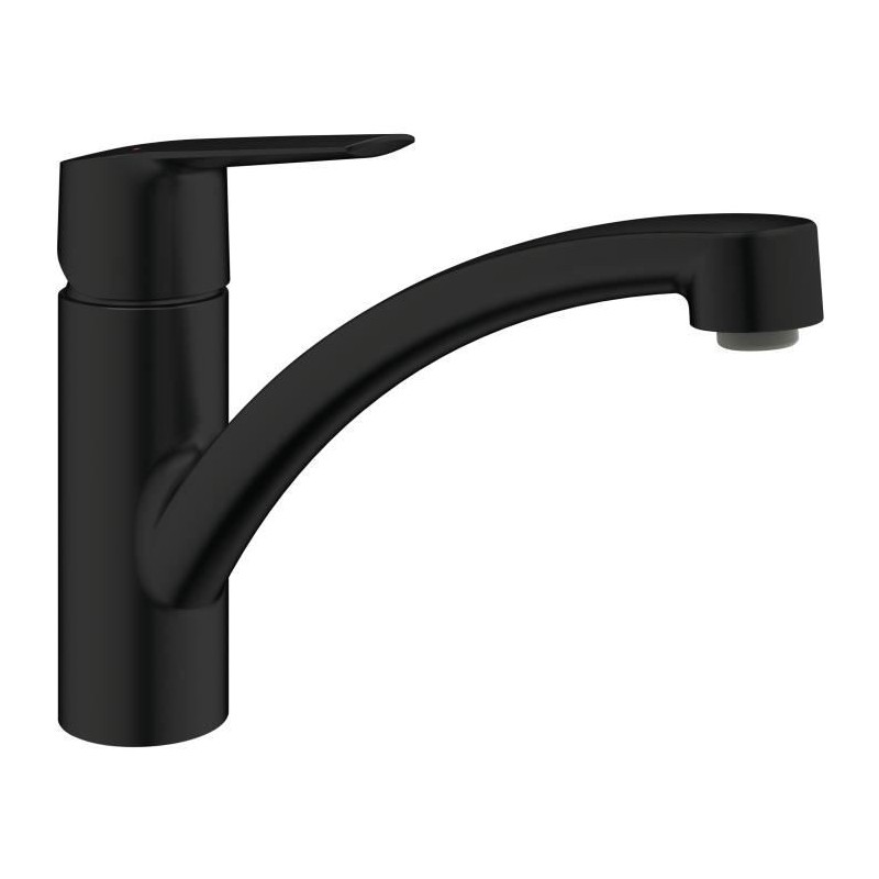 GROHE Start - 324412432 - Kitchen faucet - Single lever sink mixer - Matt black - Low spout - 140° rotation