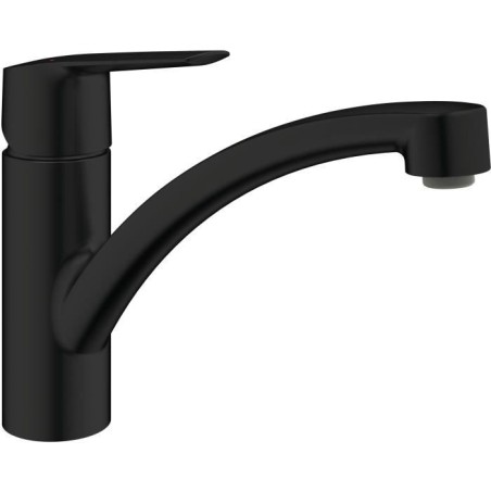 GROHE Start - 324412432 - Küchenarmatur - Einhebel-Spültischmischer - Mattschwarz - Niedriger Auslauf - 140° Drehung