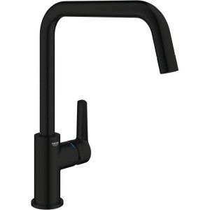 Küchenarmatur - Einhebel-Spültischmischer - Mattschwarz - Hoher Auslauf - 150° Drehung - GROHE Start - 304702430