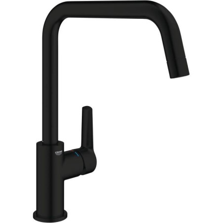 Kitchen faucet - Single lever sink mixer - Matt black - High spout - 150° rotation - GROHE Start - 304702430