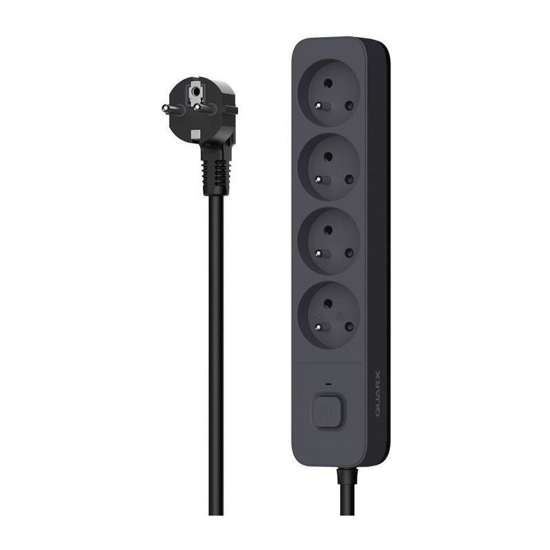 Power strip - QUARX - 4 sockets - With 3 USB ports, 1.5m cable