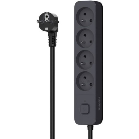 Steckdosenleiste - QUARX - 4 Steckdosen - Mit 3 USB-Anschlüssen, 1,5m Kabel