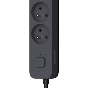 Multiprise - QUARX - 4 prises - Avec 3 ports USB, câble 1,5m