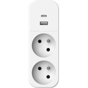 Biplite - QUARX - 2P 16A - Mit USB-A und USB-C, NF-konform