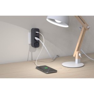 Biplite - QUARX - 2P 16A - With USB-A and USB-C, NF compliant