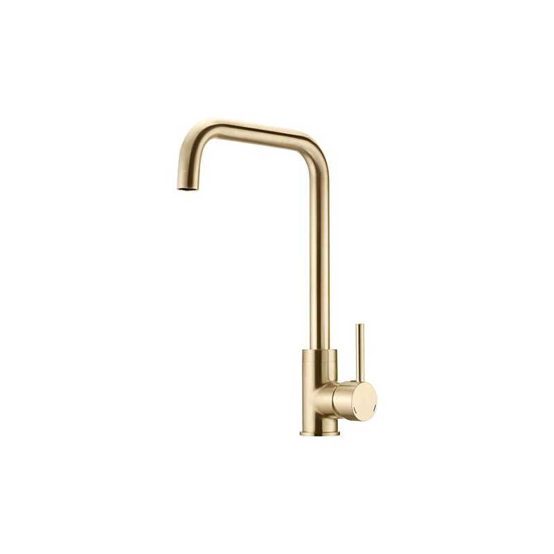 ROUSSEAU Kitchen mixer tap Kiloo - without hand shower - brushed brass
