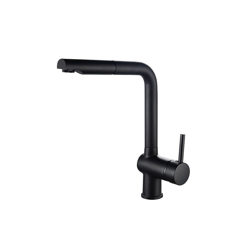 Rousseau Faucet Matsouko kitchen mixer - with shower - black