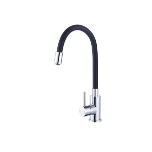 ROUSSEAU Küchenmischbatterie Køben - Ohne Dusche - Memory Form - Grau und Schwarz