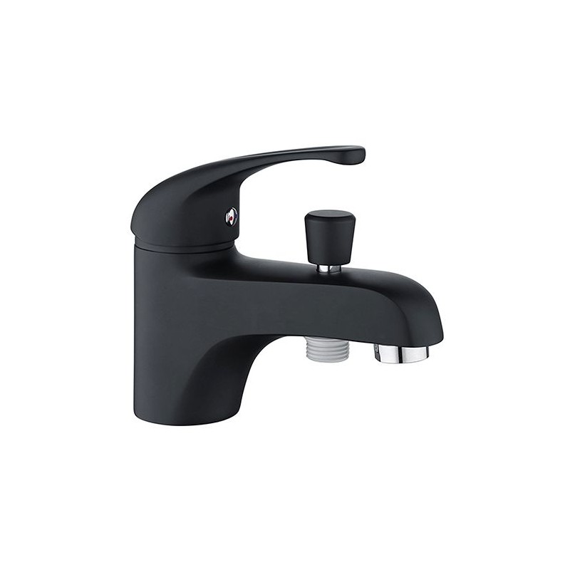 FIRA single-hole black bath shower mixer