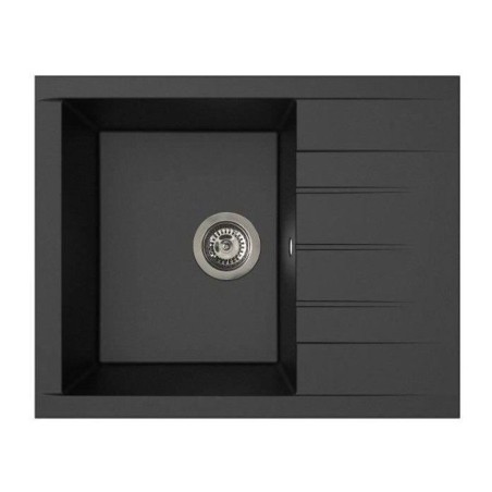 Spüle - SMC-Harz - Glitter Schwarz - Einbau - STRADOUR - Cube 1C XS - 62 x 50 cm