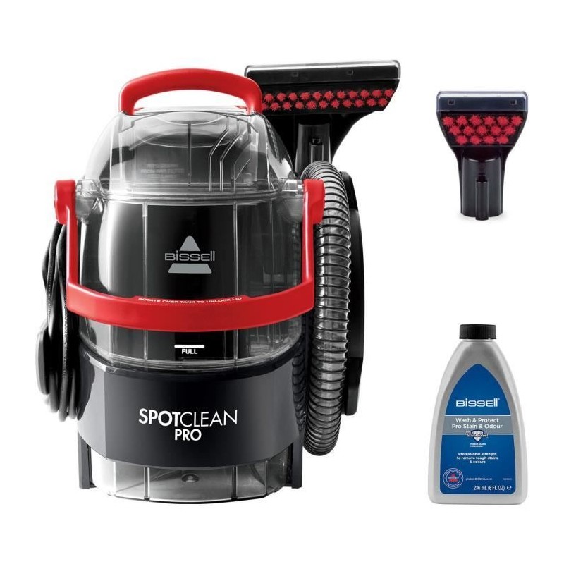 Nettoyeur Détacheur Bissell Spotclean Pro 1558N - Détache, Nettoie et Aspire - Efficace sur tous types de taches
