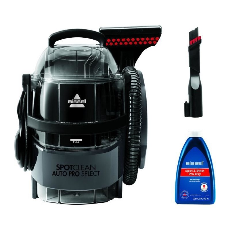 Bissell Spotclean Auto Pro Select 3730N - Detaches, clean and aspire - Large capacity tank - long range