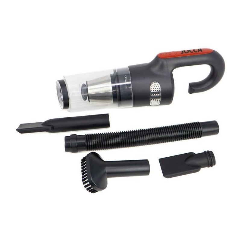 Rechargeable car vacuum cleaner - JOCCA - Cordless - 7500 Pa - 18 min - 0.5 L - Black / Red