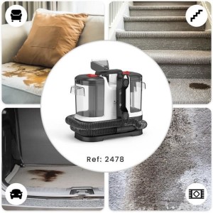JOCCA Staubsauger und Fleckenentferner – 500 W – 12000 Pa – 1800 ml – Schwarz/Weiß
