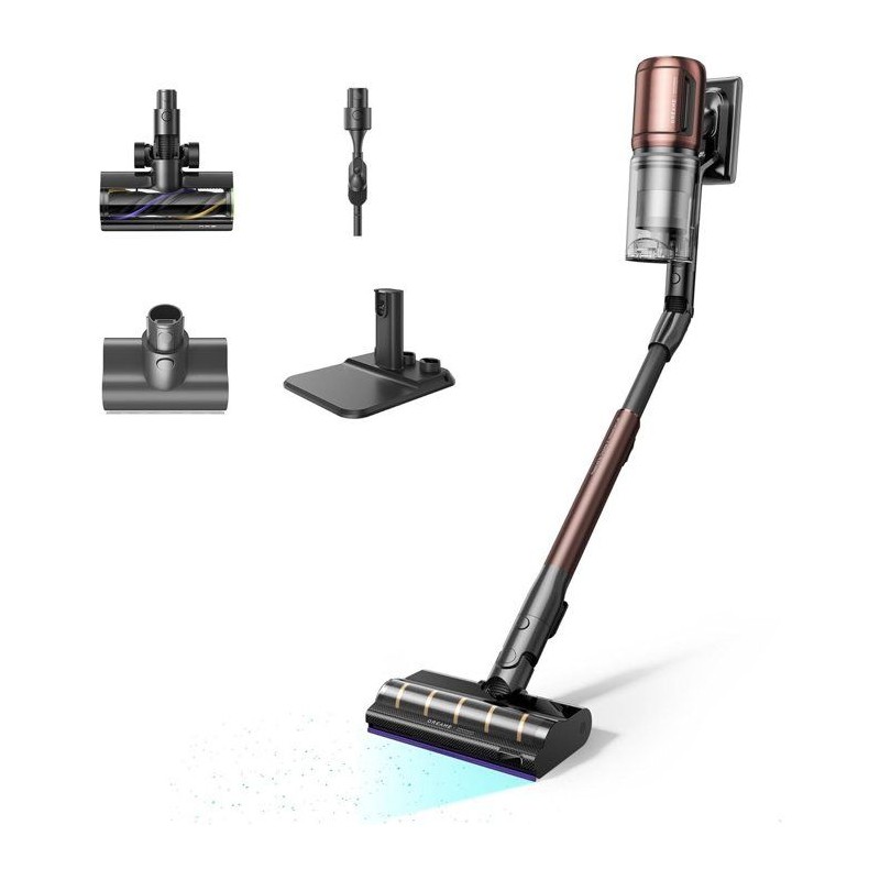 DREAME V30 - Aspirateur Balai sans Fil - Nettoyage des Bords a 0 mm - Puissance 330 AW - Filtration a 99,99%