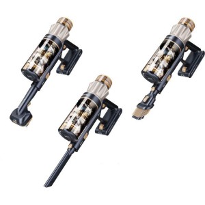 Aspirateur balai - CECOTEC - Conga Rockstar RS90 Pet Flex - 40 000 Pa - 65 min - 140 m² - Or / Gris