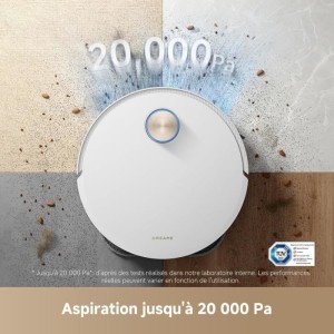 DREAME X50 Ultra Complete Robot Aspirateur avec Station - Evitement d'obstacles par IA et Navigation à 360 - Puissance 20 000 P