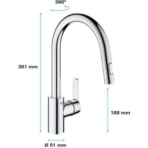 GROHE - Einhebel-Spültischmischer