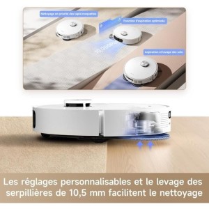Robot Vacuum Cleaner - DREAME L10s Ultra Gen 2 - 10000 Pa - 300 ml - White