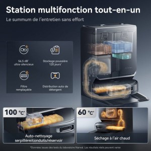 NARWAL FLOW 2 - Robot Aspirateur Laveur - 31 000 Pa - Lavage FlowWash a 60 °C - Technologie CarpetFocus