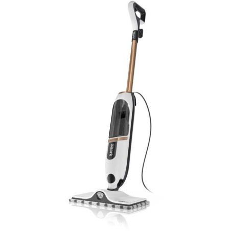 SHARK SteamSpot Balai vapeur S2001EU - Steam Blaster - 3 modes - Réservoir 500 ml - Blanc/Cuivre