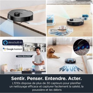 Robot Vacuum Cleaner - EUREKA E10S Black - 4000 Pa - 180 min - 200 ...