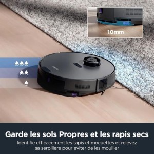 Robot Vacuum Cleaner - EUREKA E10S Black - 4000 Pa - 180 min - 200 ...