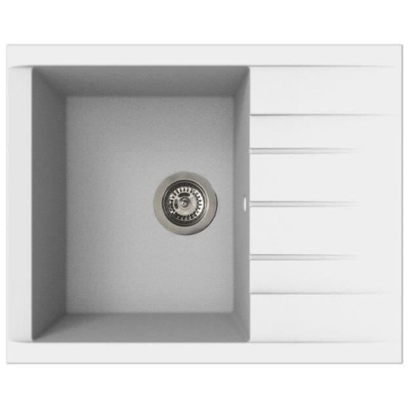 Sink - SMC resin - Plain white - Built-in - STRADOUR - Cube 1C XS - 62 x 50 cm