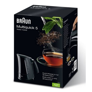 Elektrischer Wasserkocher mit LED-Licht Braun 533631 1,7 L Schwarz ...