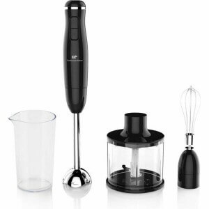 Multifunktions Handmixer mit Zubehör Continental Edison CEHB01 Schw...